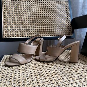 Coach Rylie Nude Women's Block Heel Sandals